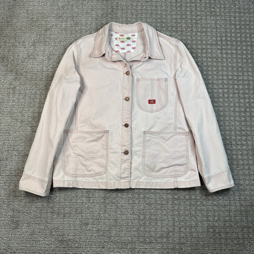 Madewell x Dickies Pink Cotton Canvas Chore Jacket Coat Womens Medium